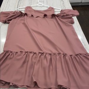 Amanda upricherd blush ruffle dress